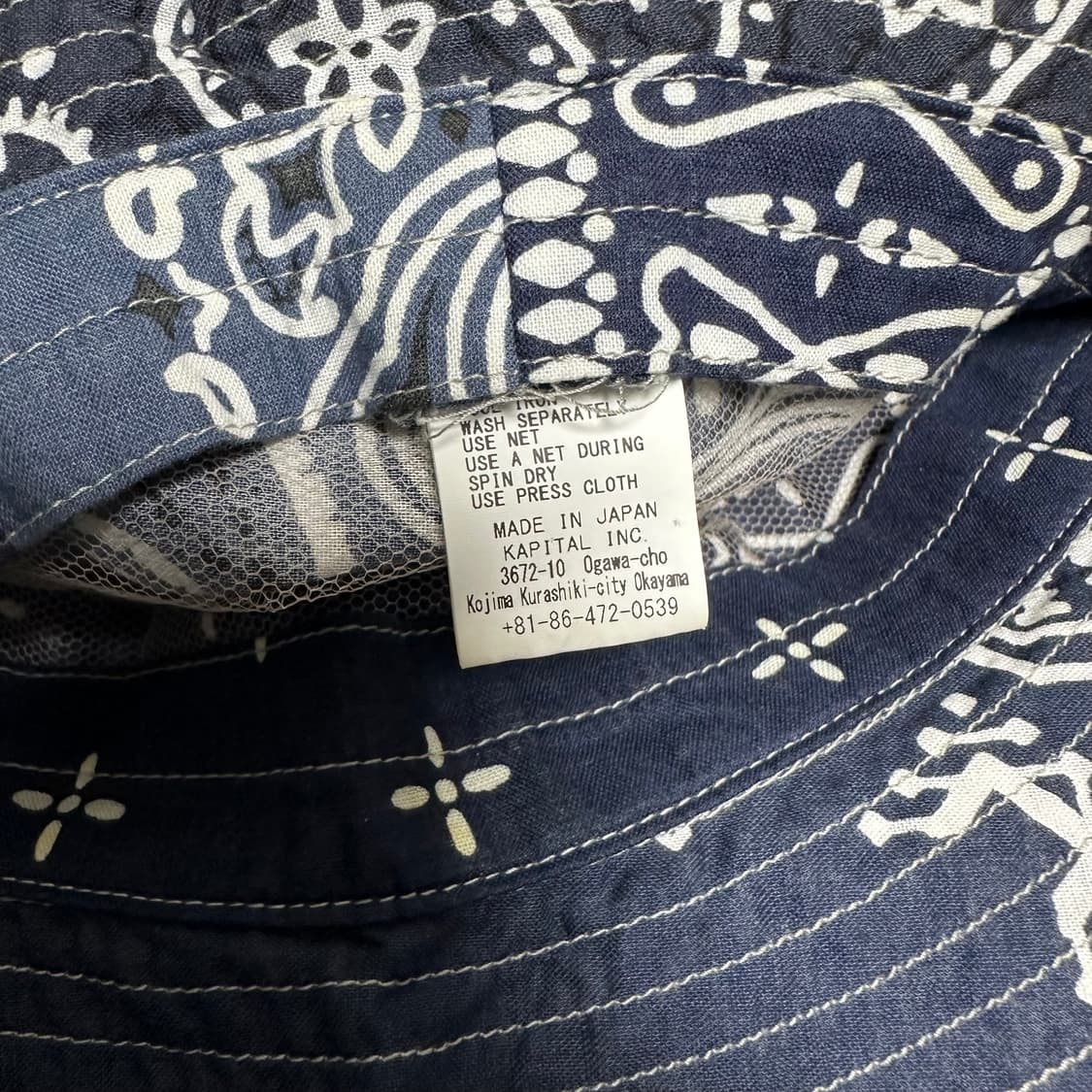 캐피탈 반다나 패치워크 롱 칼라 버킷햇 상품이미지4