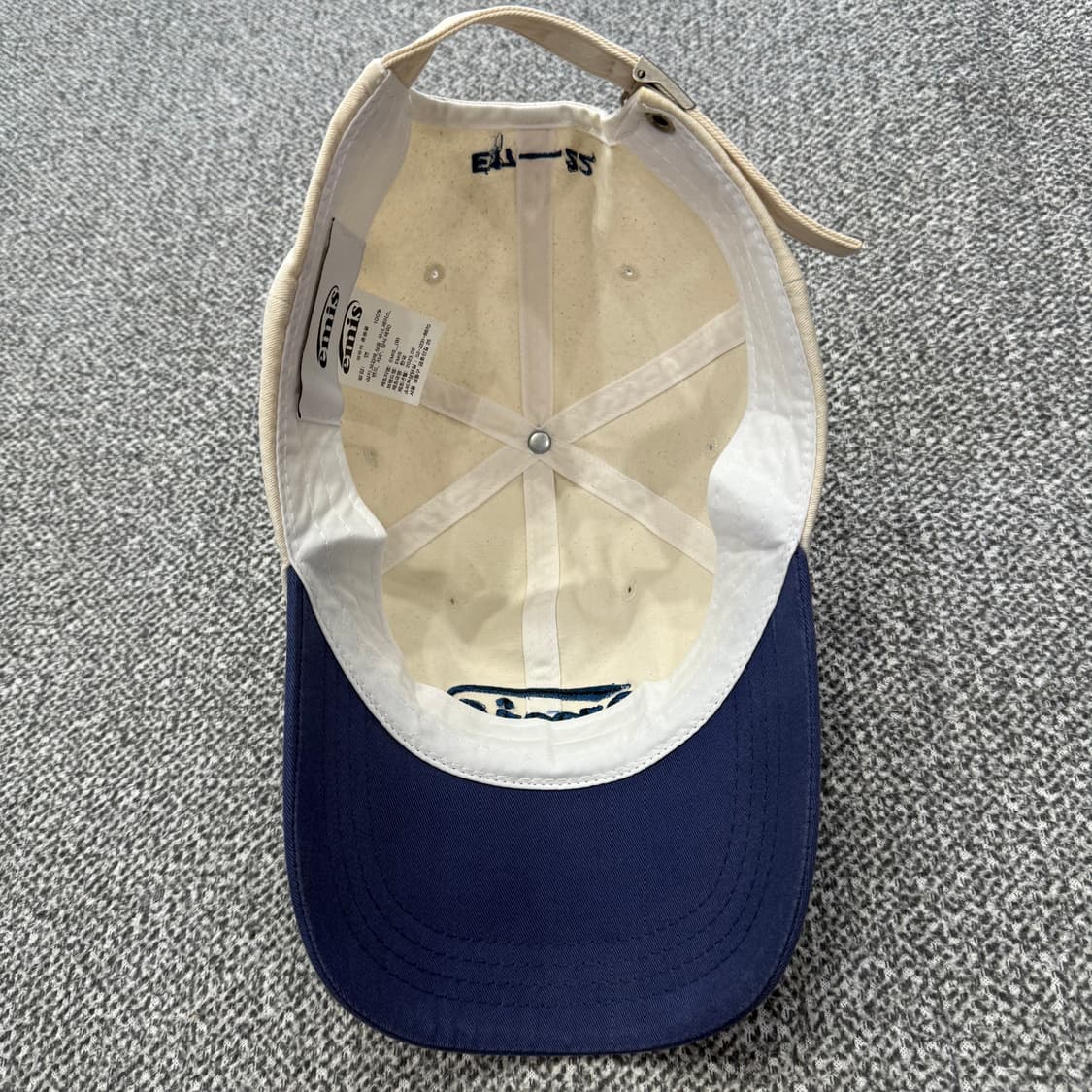 F 이미스 EMIS 뉴 로고 투톤 볼캡 모자 상품이미지7