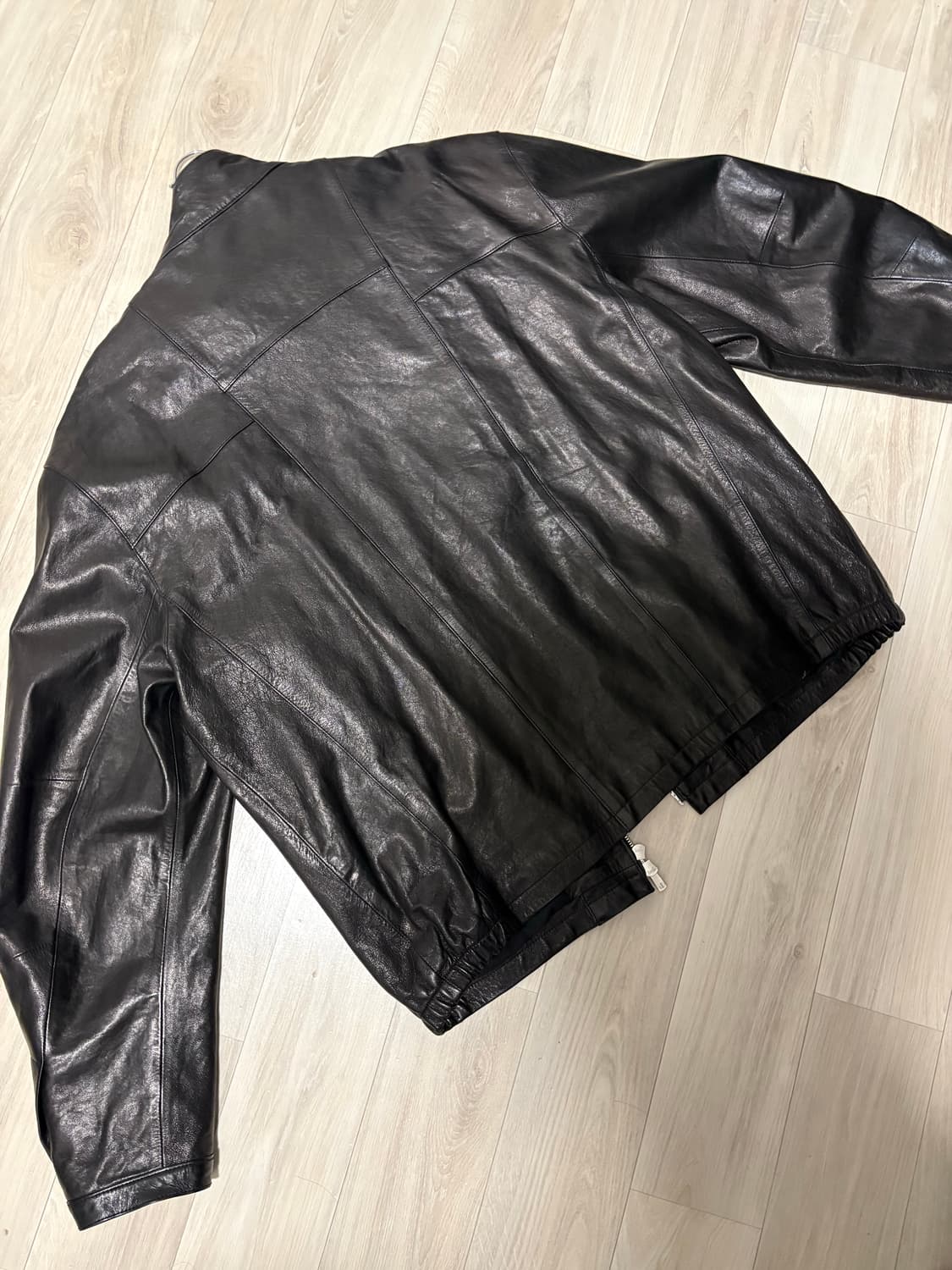 해칭룸 레더자켓 램스킨 블랙 상품이미지2