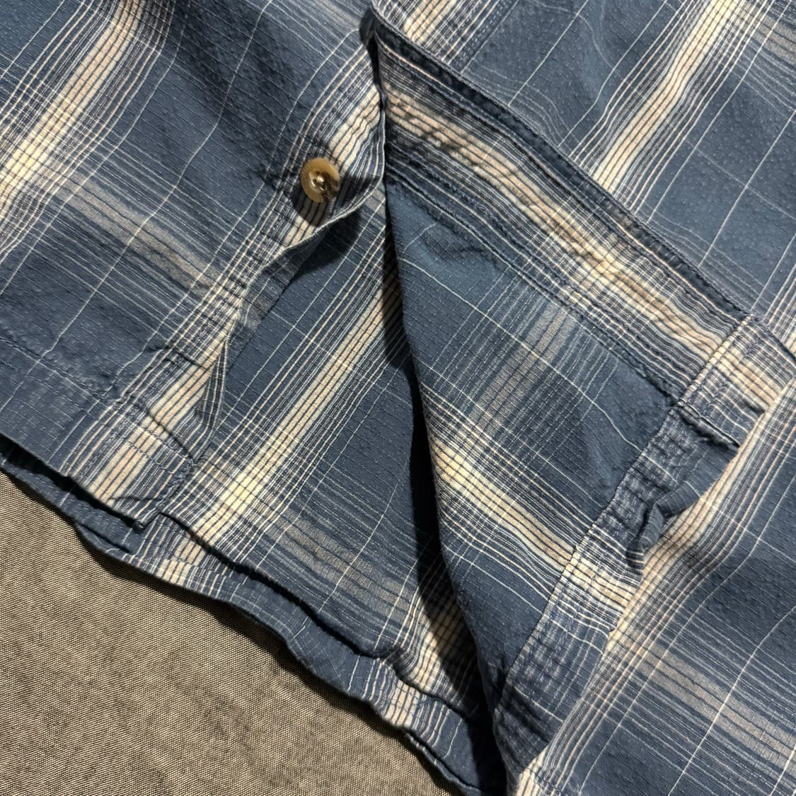 Short Sleeve Ripstop Plaid Shirt 상품이미지5
