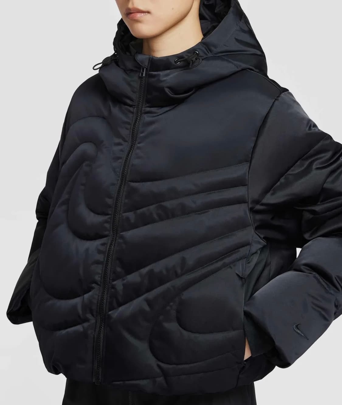 나이키 스우시 시리즈 써마 핏 패딩 W - 블랙 상품이미지2