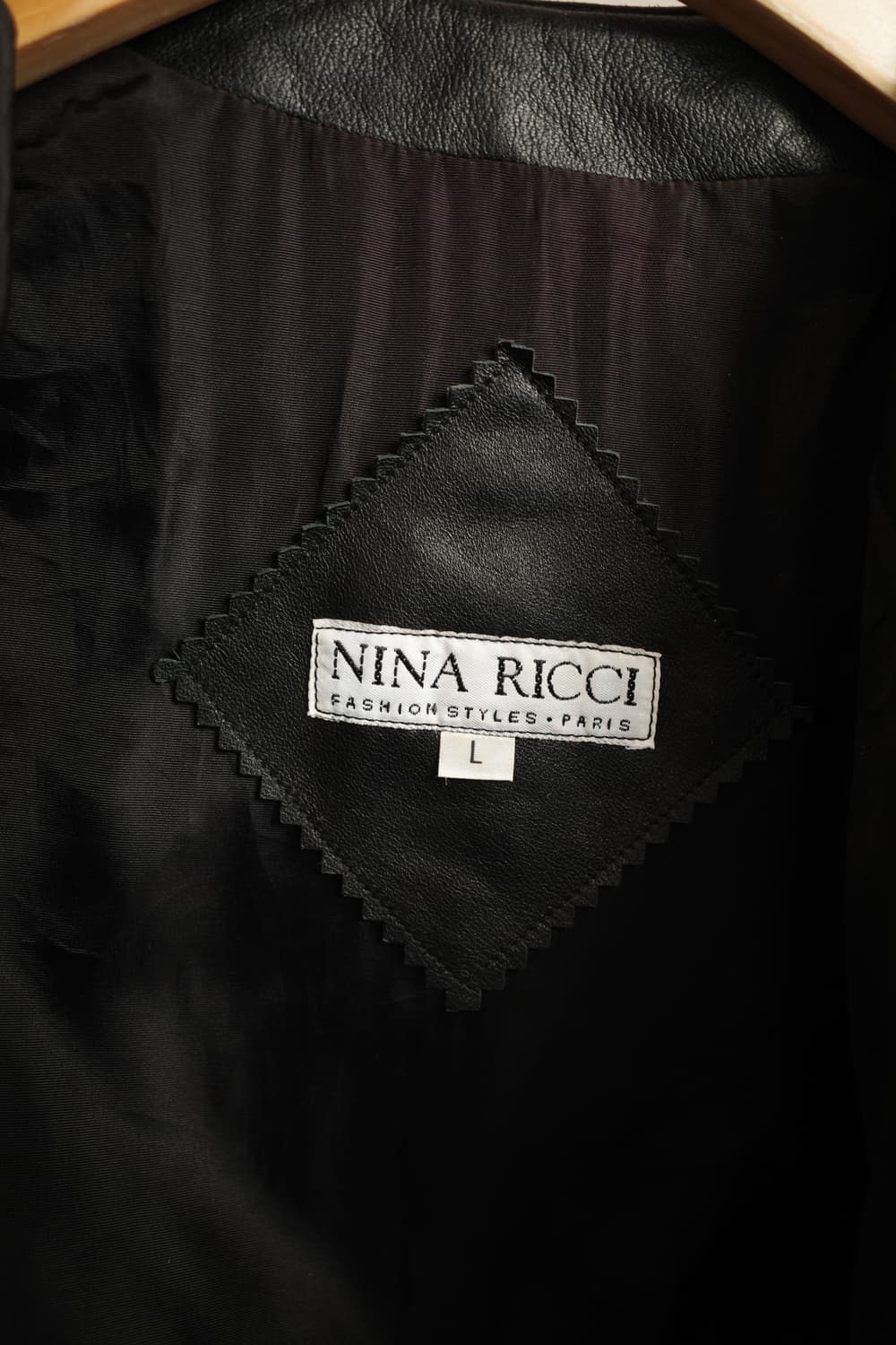 NINA RICCI 니나리치 빈티지 크롭 레더자켓 상품이미지4