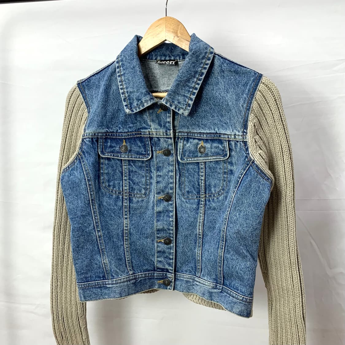 디젤 니트 데님 자켓 상품이미지2