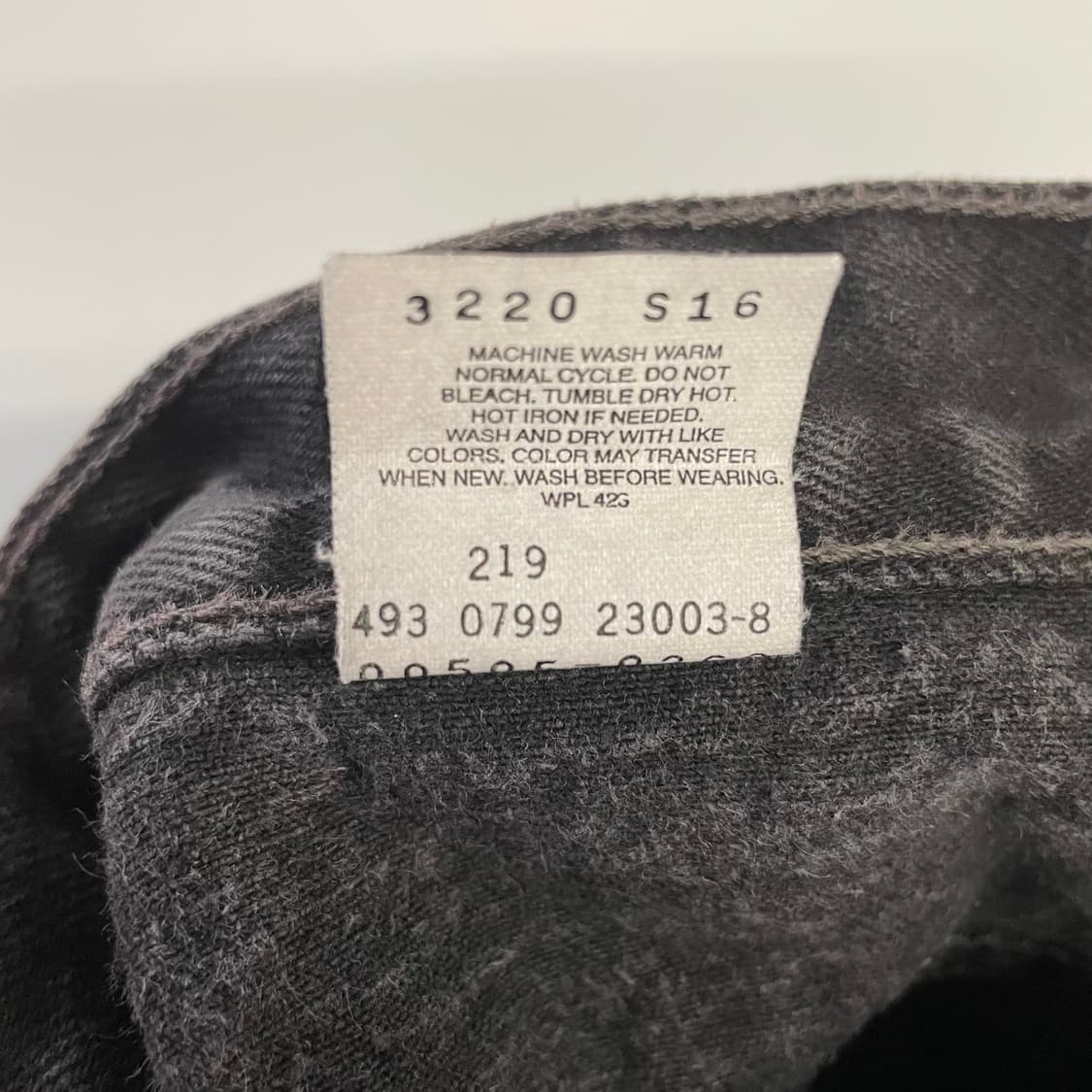 90s 리바이스 505 흑청 데님팬츠 상품이미지9