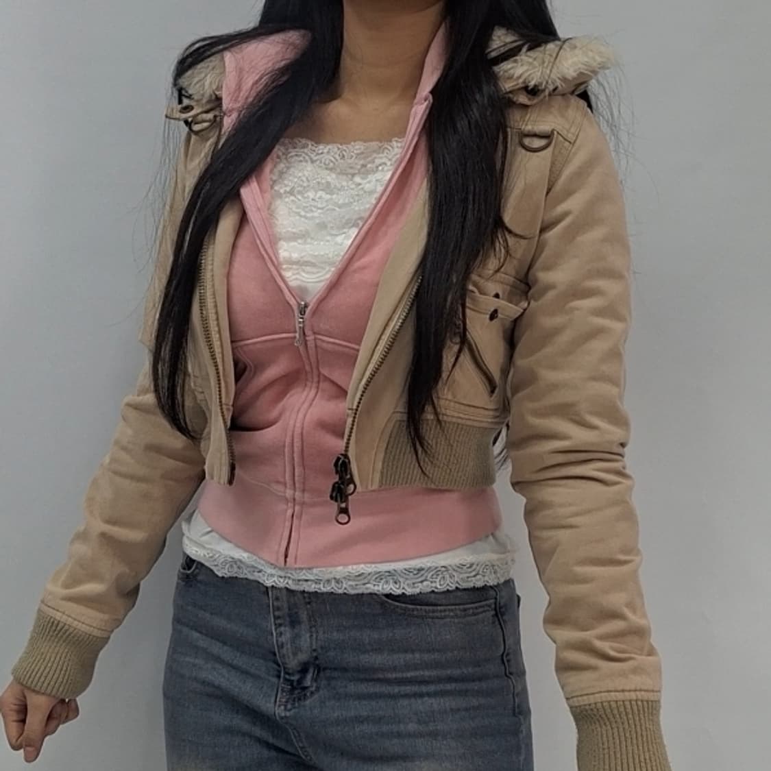 빈티지 아베크롬비 크롭 자켓 y2k 홀리스터 점퍼 상품이미지1