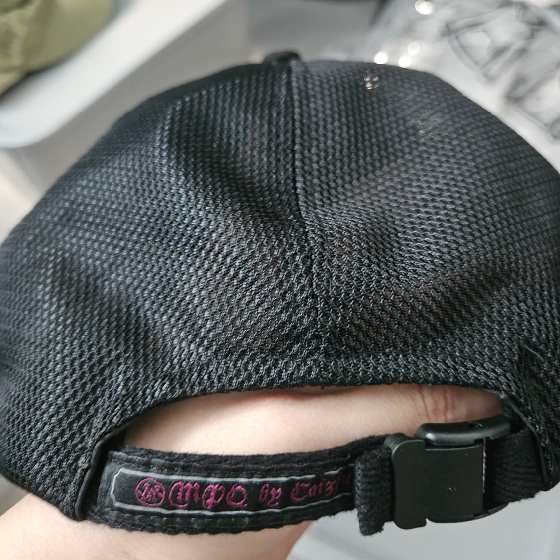 mpq 빅바이저 메쉬 캡 블랙 상품이미지2