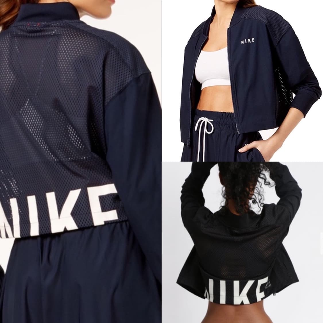 나이키 로고 스펠아웃 크롭 메쉬 자켓 상품이미지2