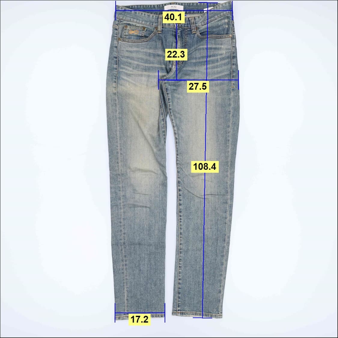 [M32] 플랙 워싱 데님팬츠 일자 연청바지 0119H2 상품이미지9