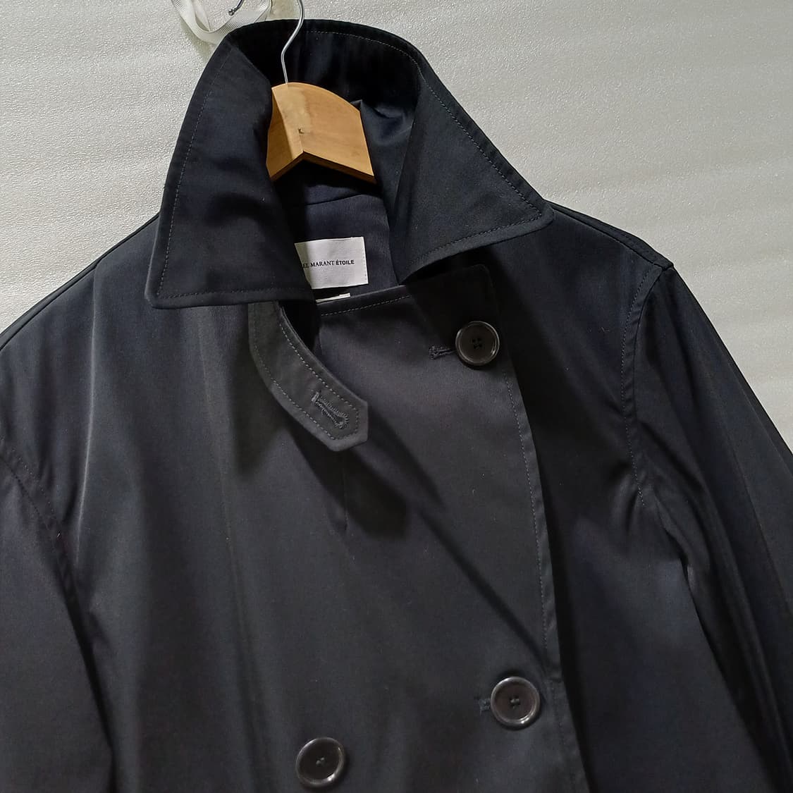 국내 이자벨마랑 봄 가을 롱 트렌치 코트 여성 34 S 블랙 사랑봉봉 상품이미지5