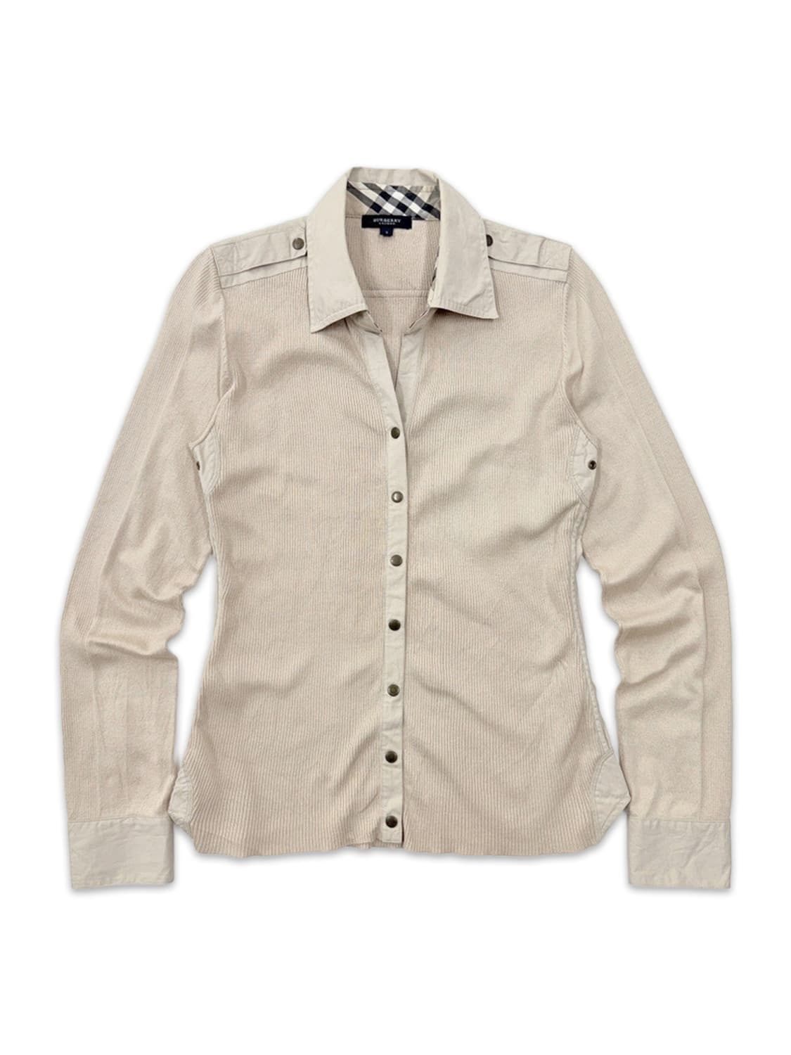 빈티지 버버리 아이보리 셔츠 니트 상품이미지1