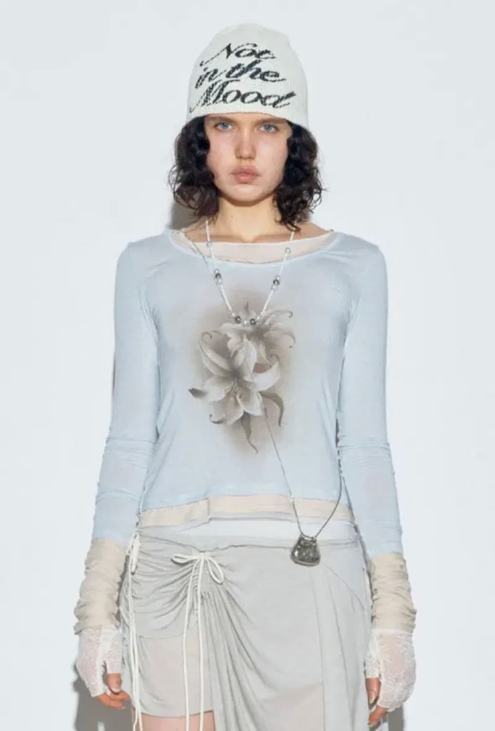 스컬프터 triple layered L/s tee pale blue 상품이미지1