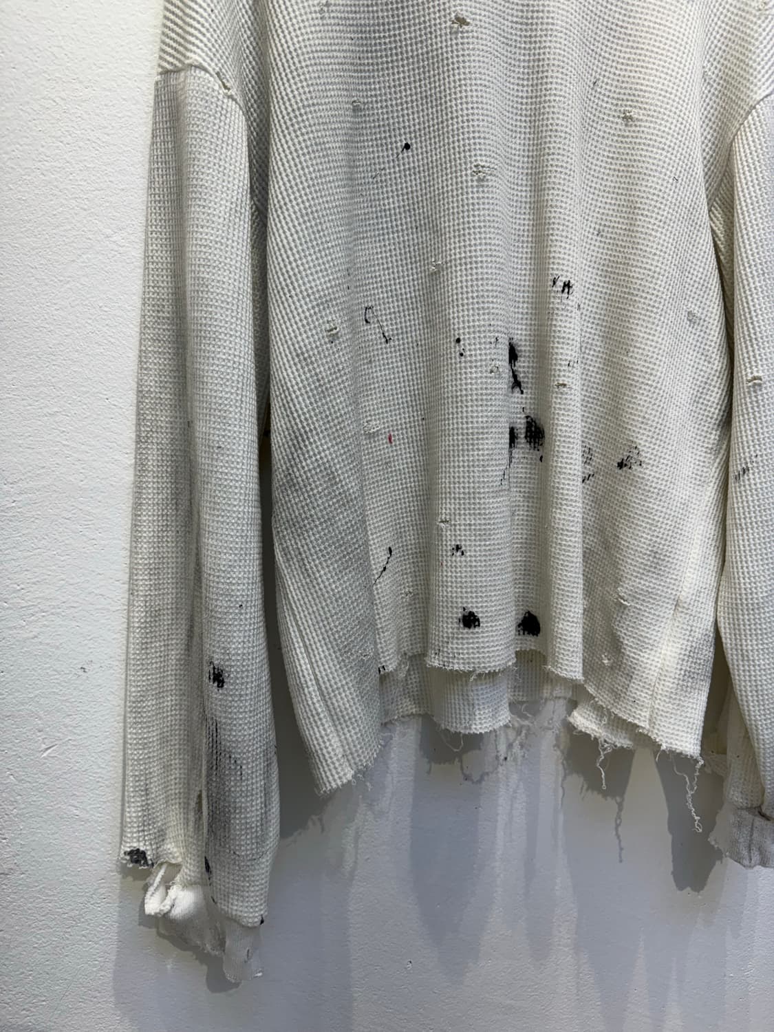 빈티지 와플 긴팔 상품이미지4