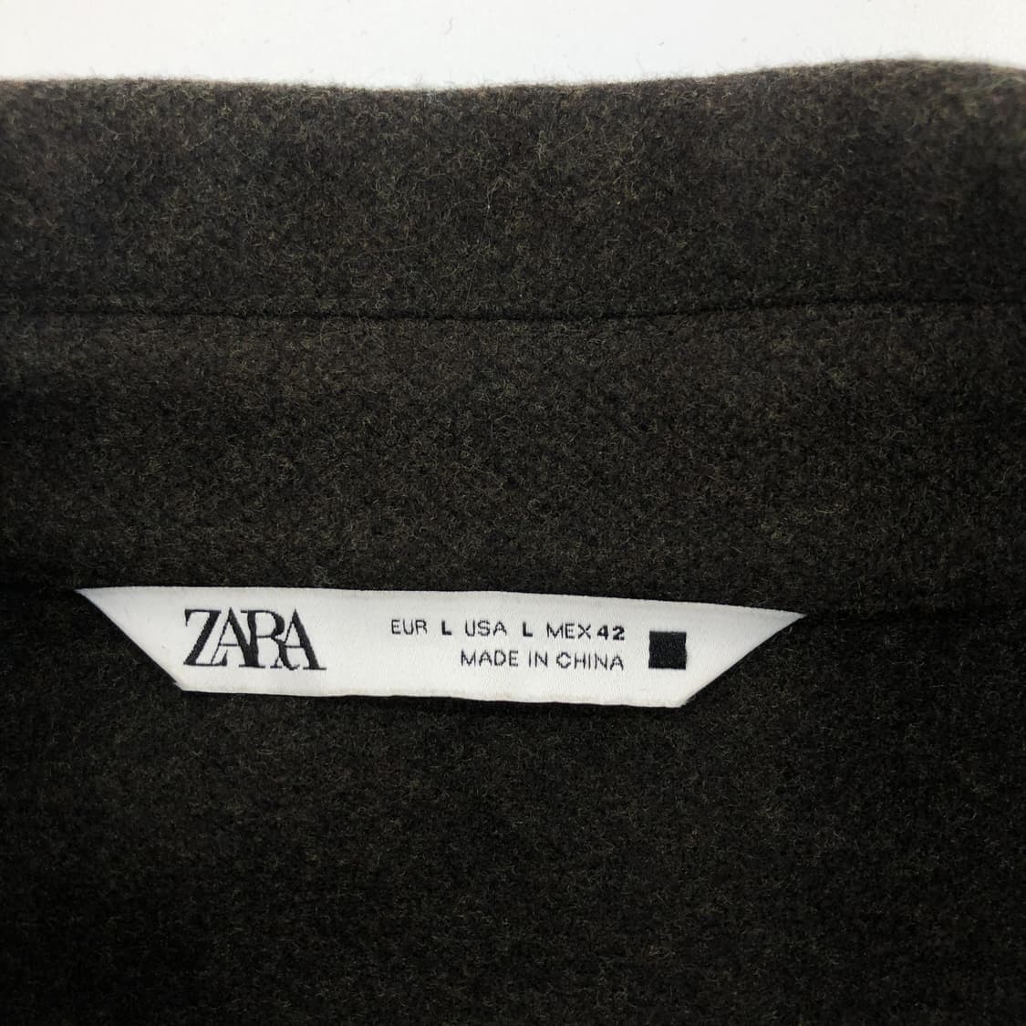 자라 모직 셔츠자켓 L  상품이미지5