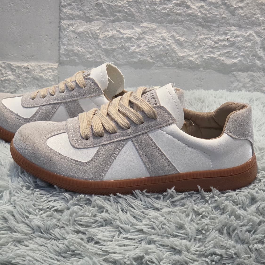 7a-16:메종 마르지엘라 독일군 스타일 화이트 스니커즈(230-235) 상품이미지2