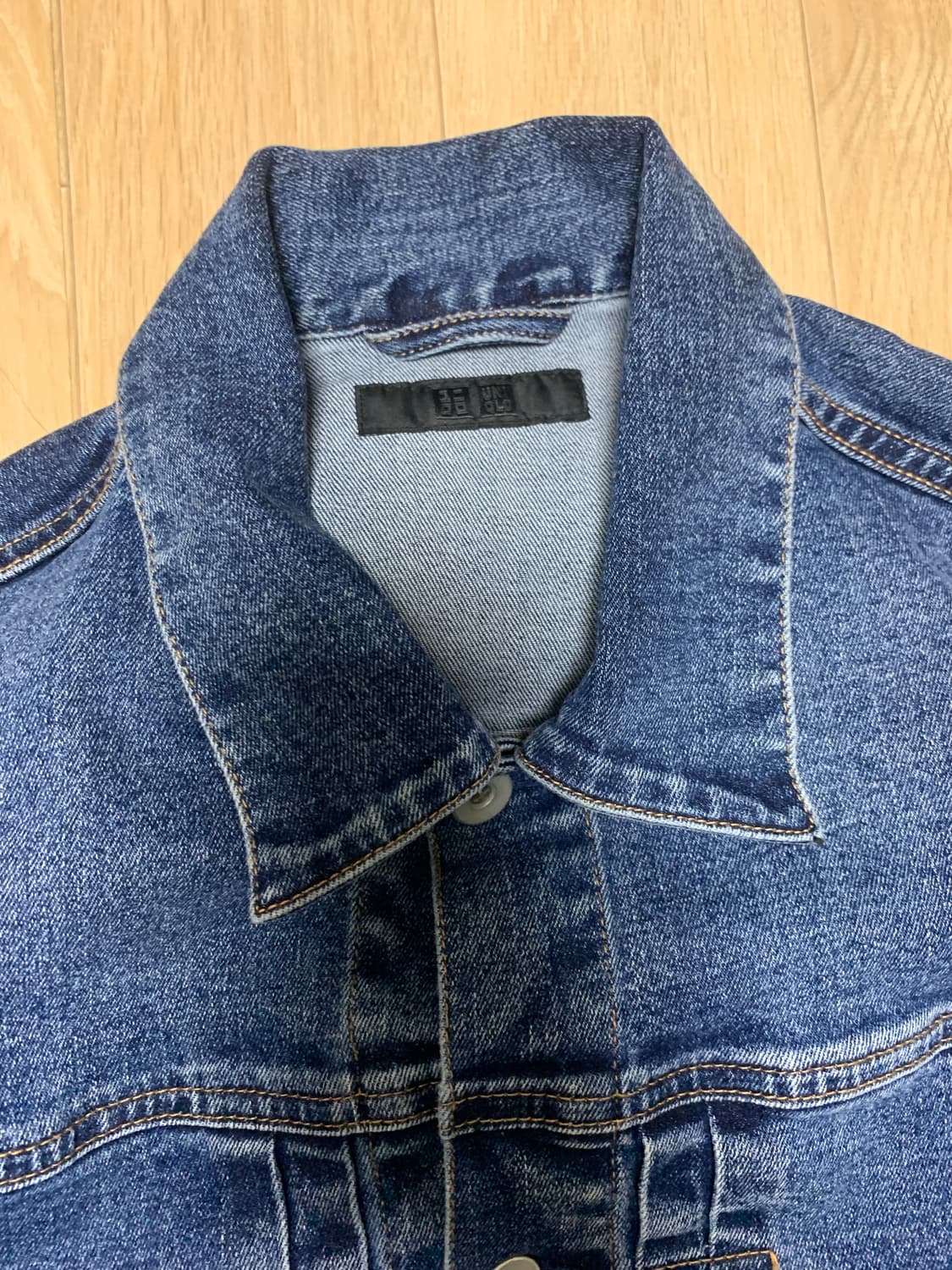 유니클로 타입1 데님자켓 라지 L 상품이미지3