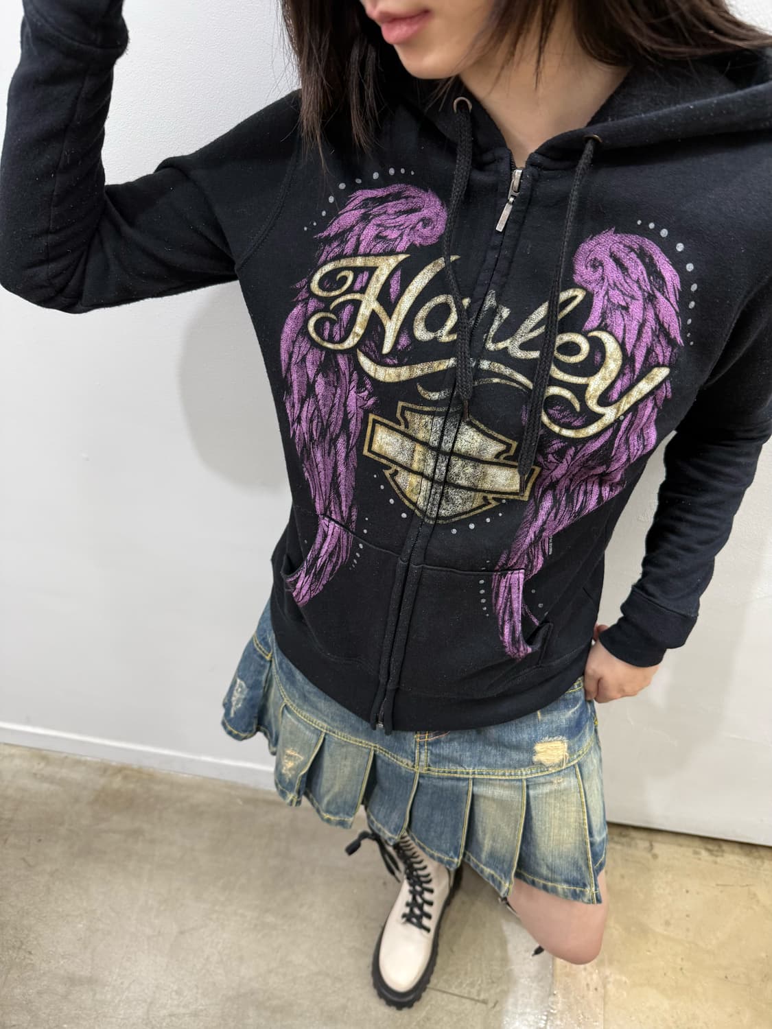 할리 데이비슨 후드집업 상품이미지1