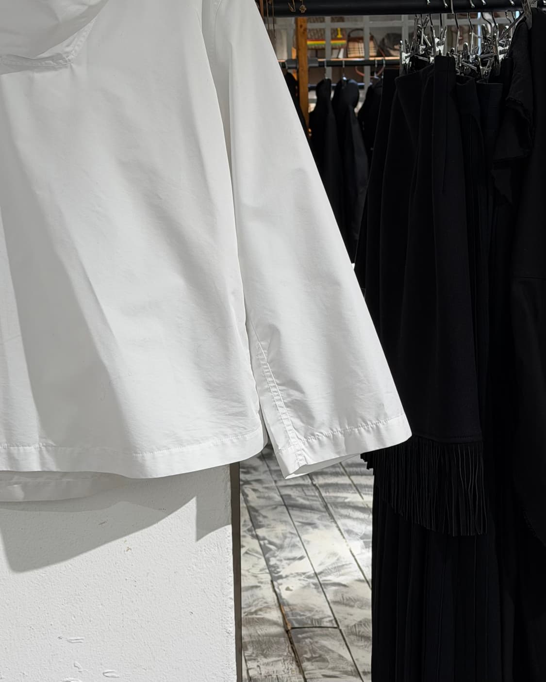 질샌더 화이트 하이넥 후드 자켓 상품이미지6