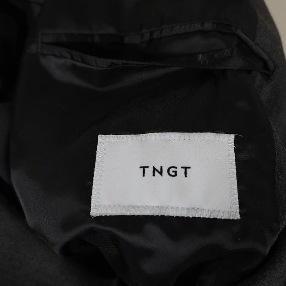 105 TNGT 싱글 블레이저 봄가을 루즈핏 차콜그레이 상품이미지5