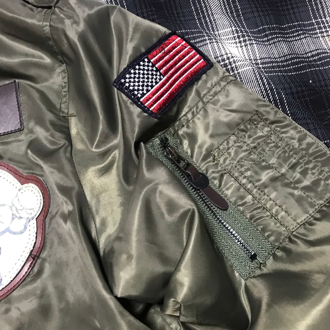 90-00s 재팬 복각 항공자켓 flying type l-2b xxl 상품이미지3