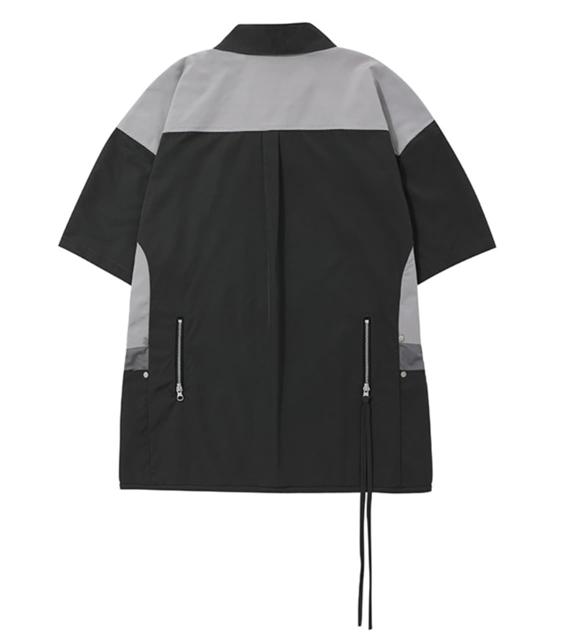 플레이버리즘 반팔 셔츠 CURVED POCKET ZIP-UP SHIRT 상품이미지2