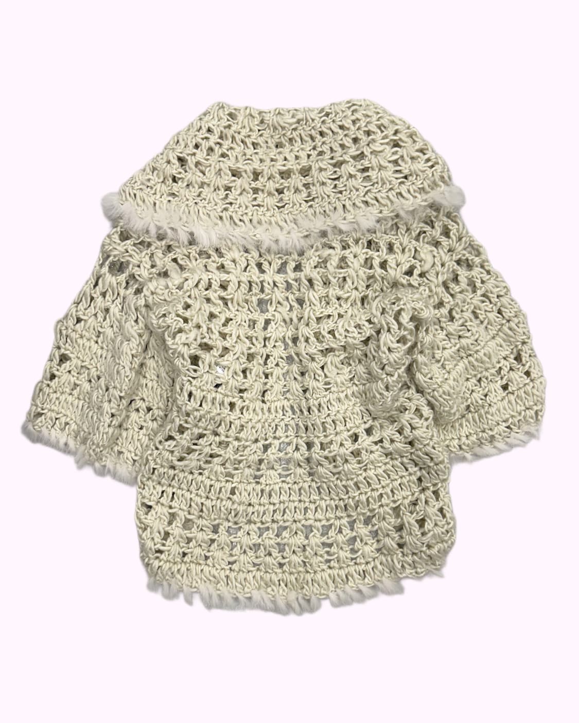 fur treaming net cardigan 상품이미지4