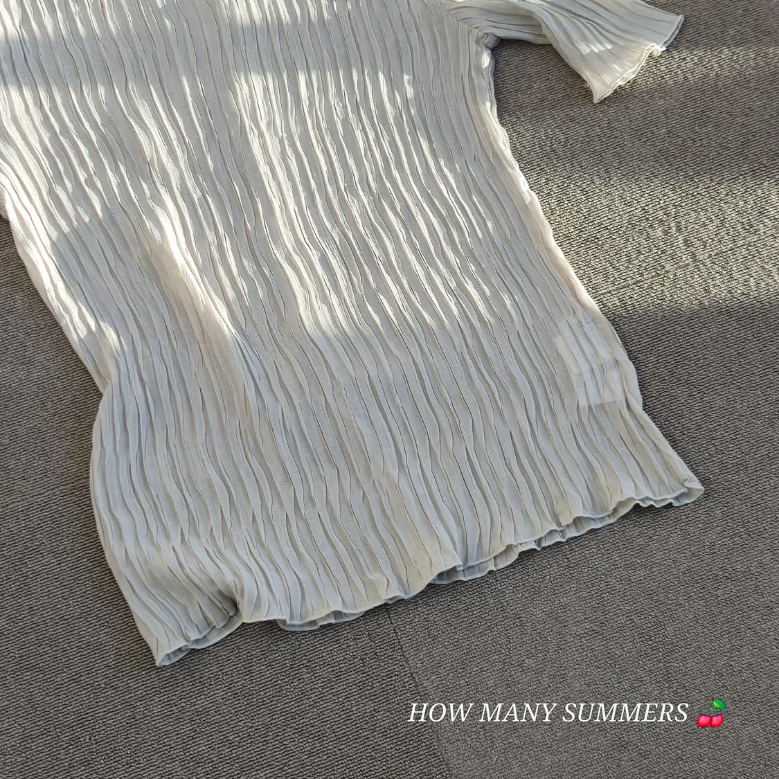 여름 반팔 주름 셔츠 상품이미지5