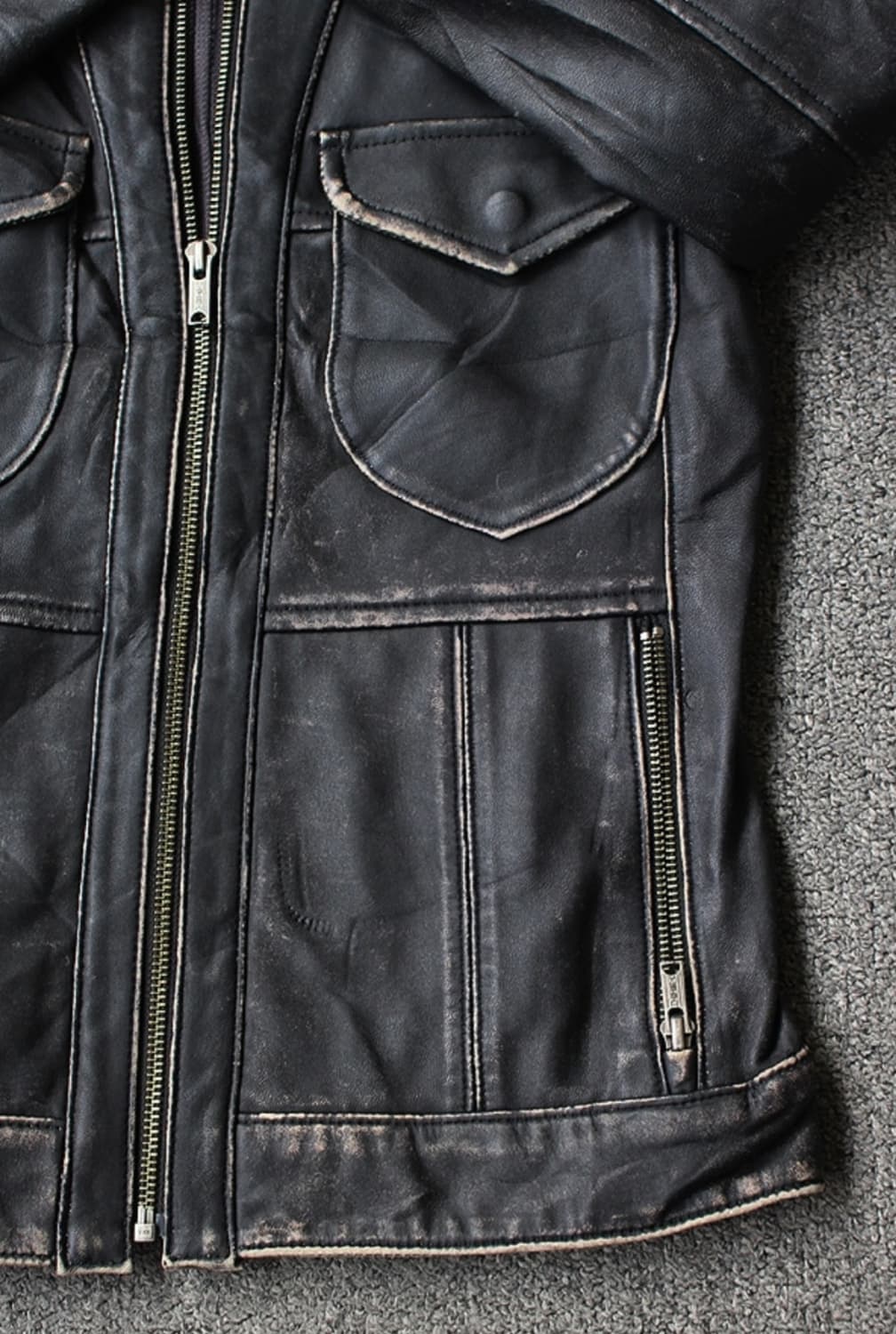 히스테릭 글래머 우먼스 레더 자켓 상품이미지6