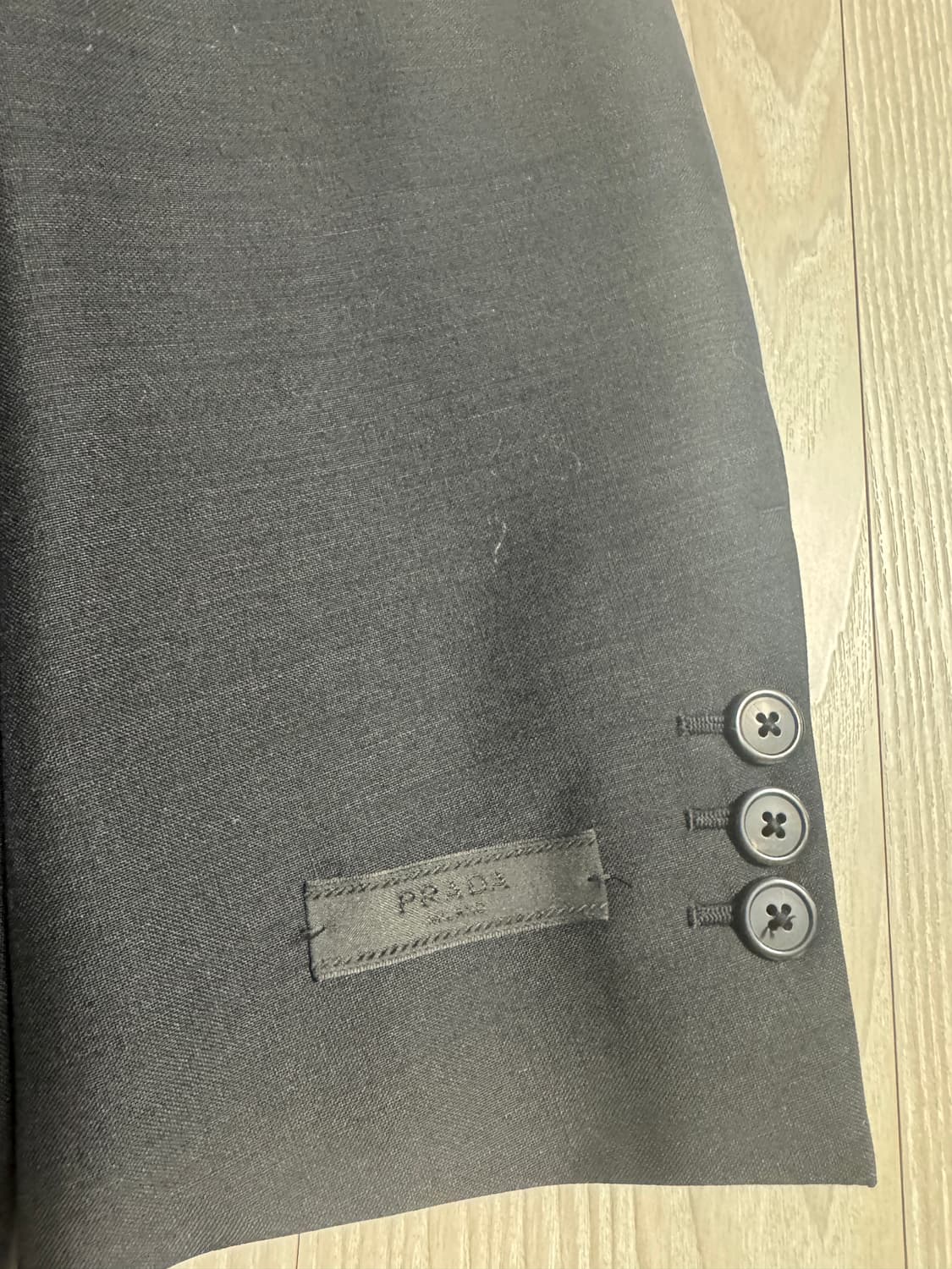 프라다 / 싱글 브레스티드 울 모헤어 자켓 블랙 / 50R 상품이미지8