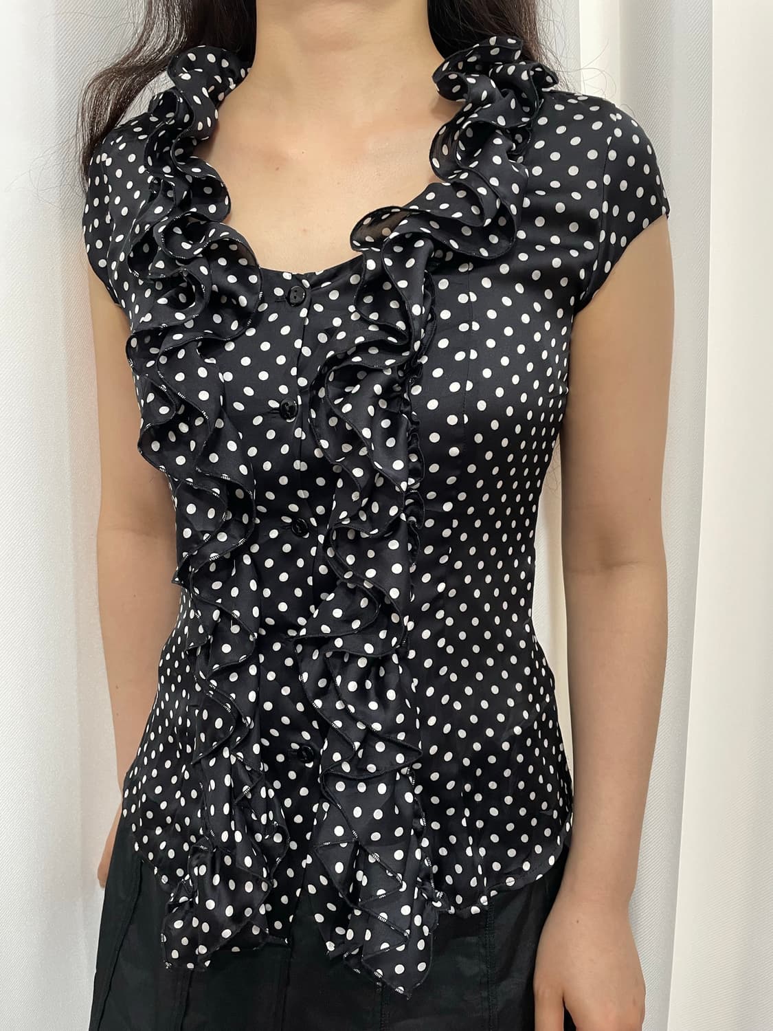 nara camicie dot blouse 상품이미지2