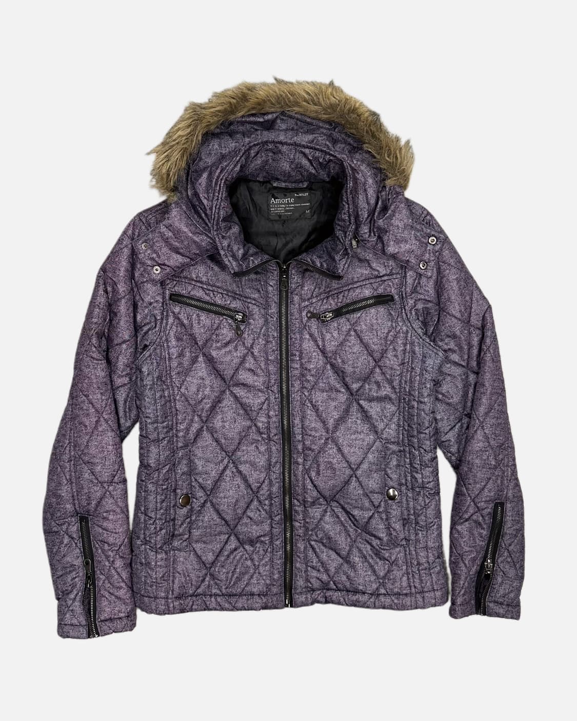 grunge purple padded jacket 상품이미지1