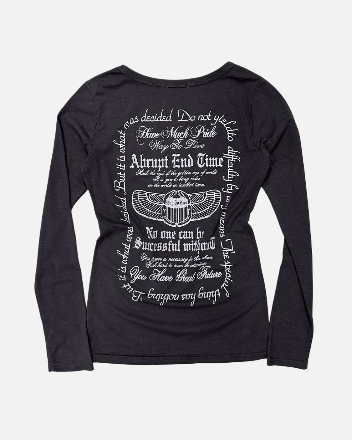 grey lettering printing t-shirt 상품이미지4
