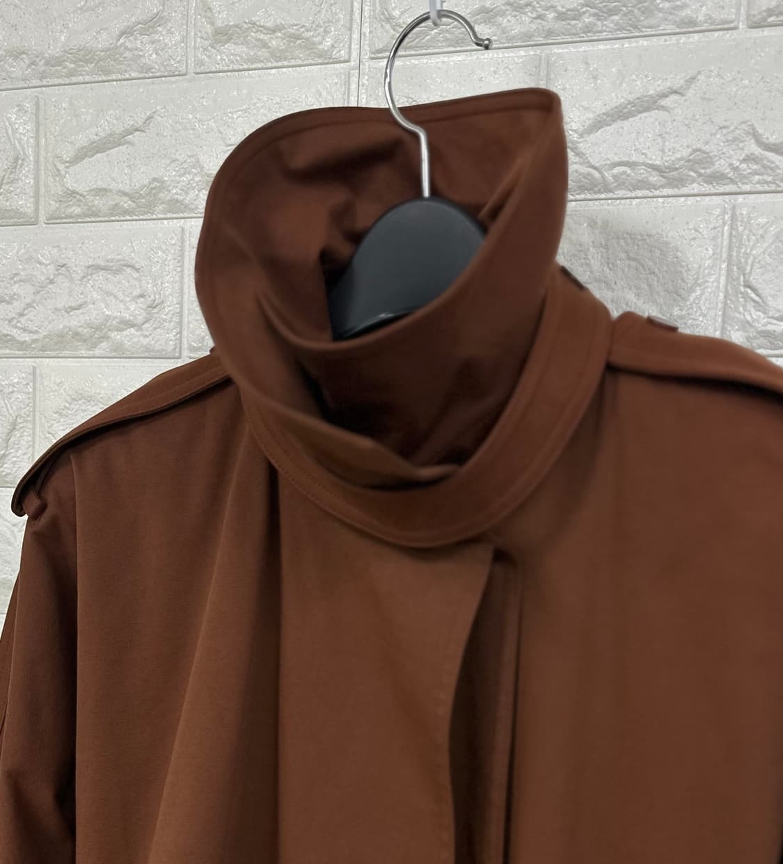 (F)뮤제라 RAON 라온 더블브레스티드 트렌치 코트 초코브라운 상품이미지4