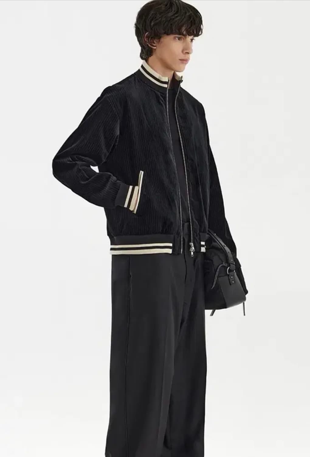 유스 youth 스트라이프 벨벳 트랙자켓[L] 상품이미지1
