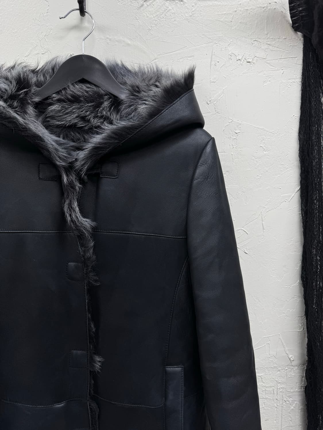 Unknown vkei trimming fur leather jacket 상품이미지4