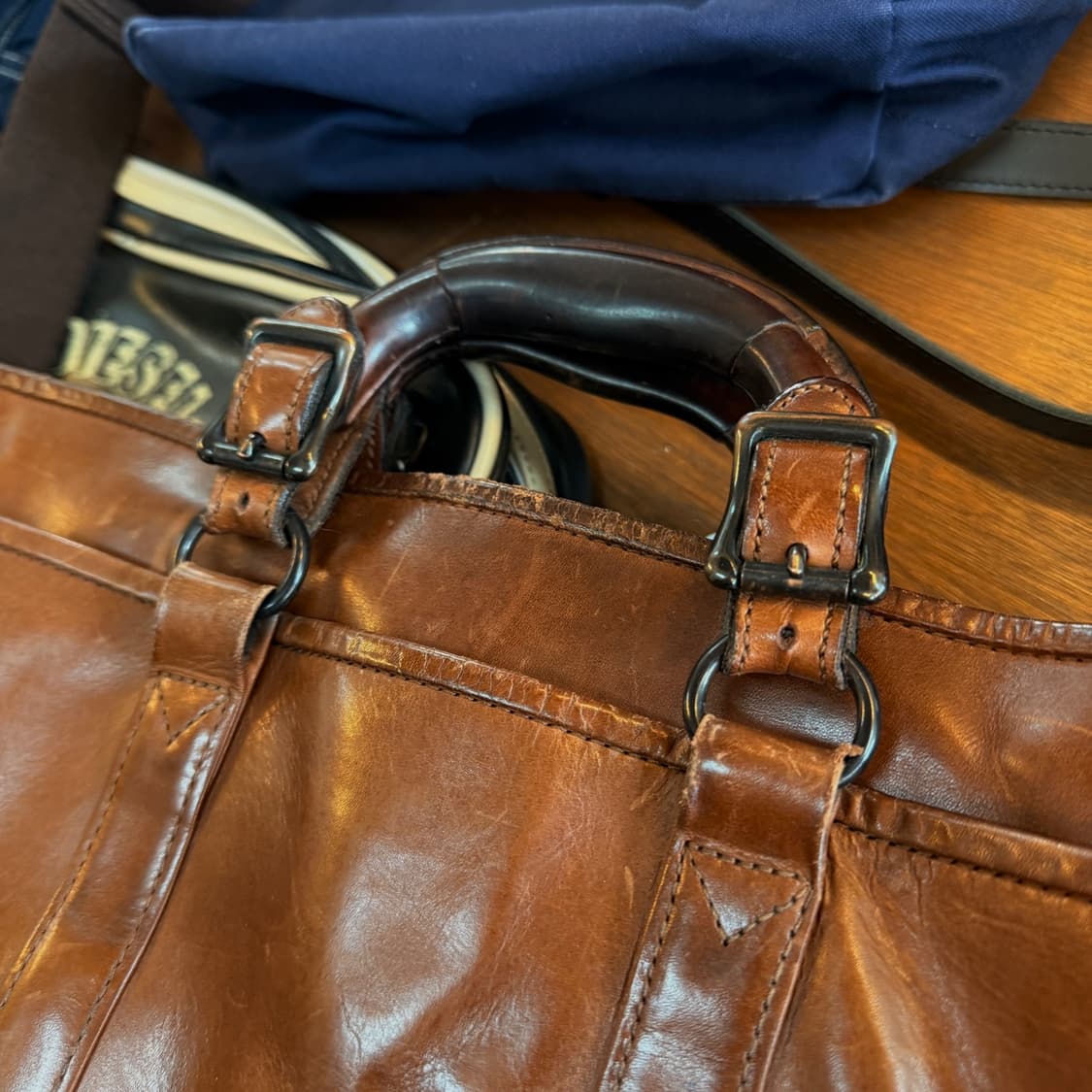 요시다 포터 러기드 레더 브리프케이스 크로스백 상품이미지3