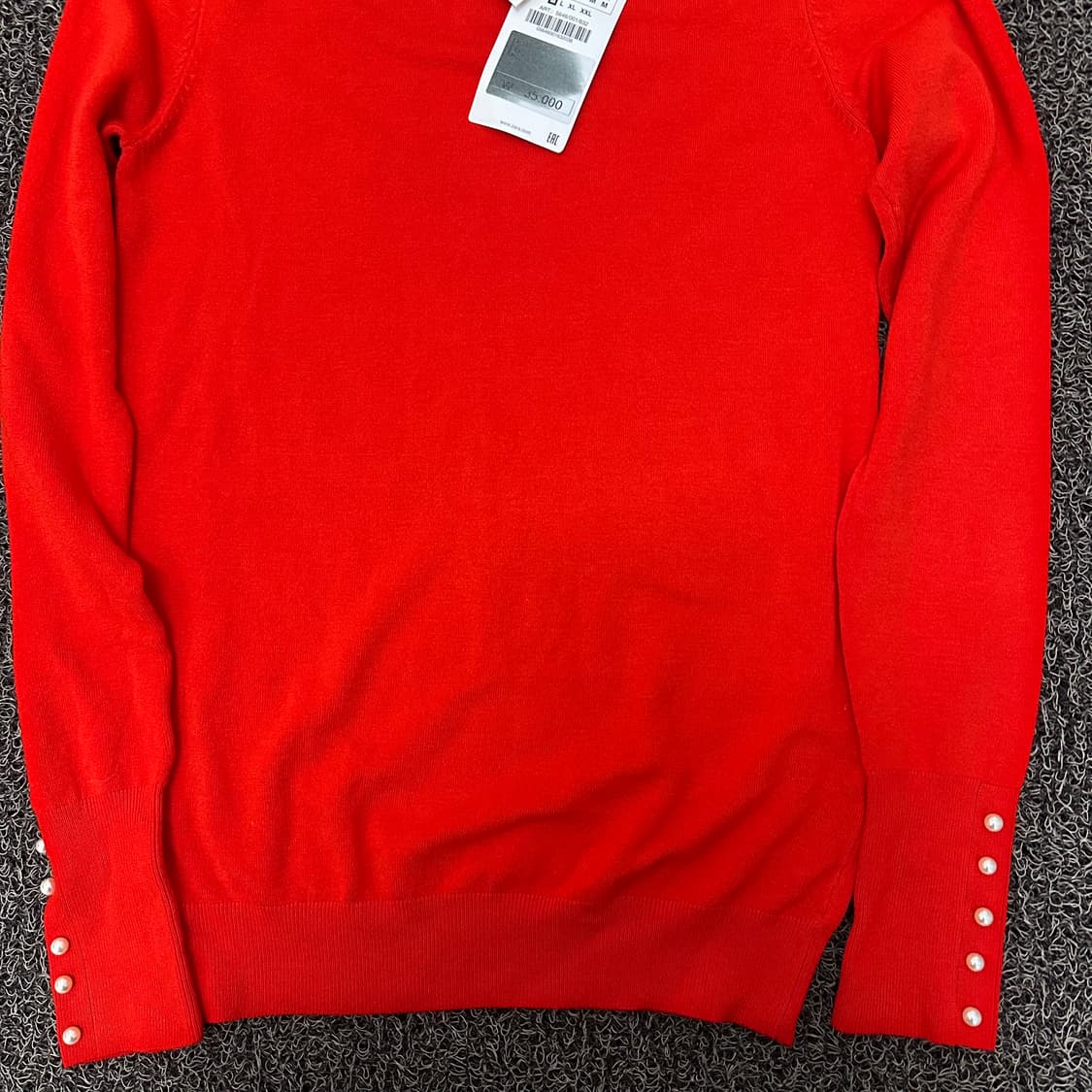 [새상품] ZARA 자라 여성 니트 레드 M 상품이미지3