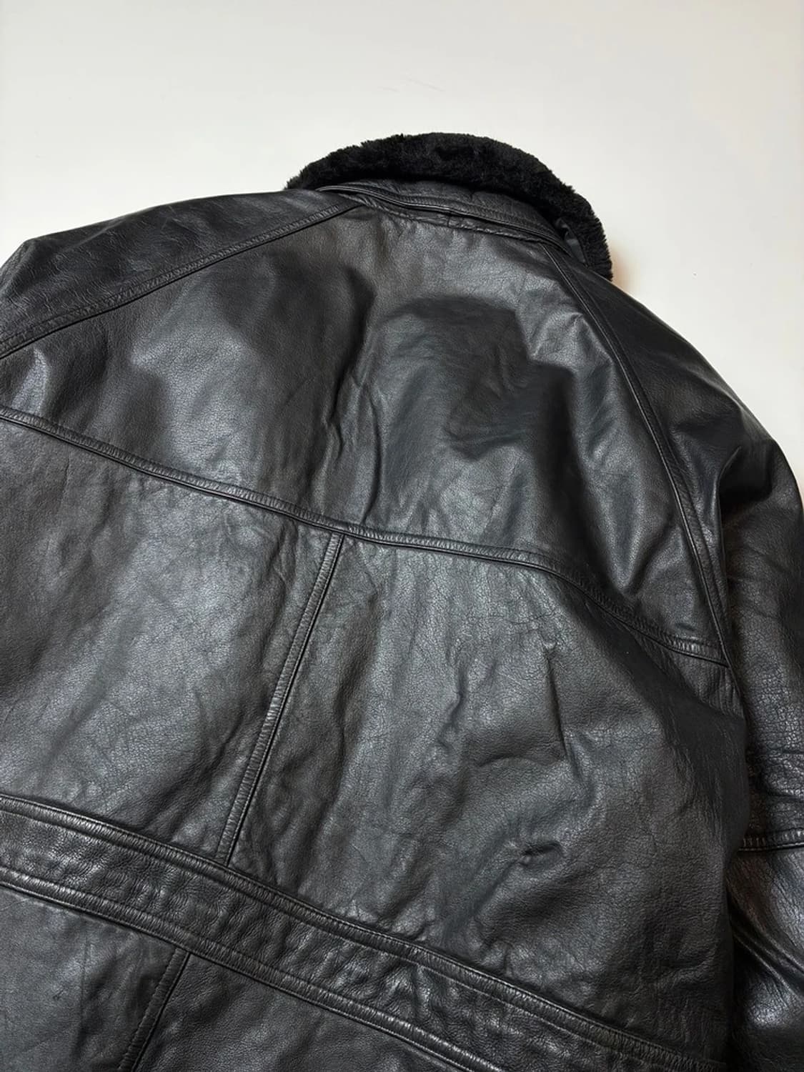 Brettons 90's 유틸리티 양가죽 하프 코트 PN8475 상품이미지6