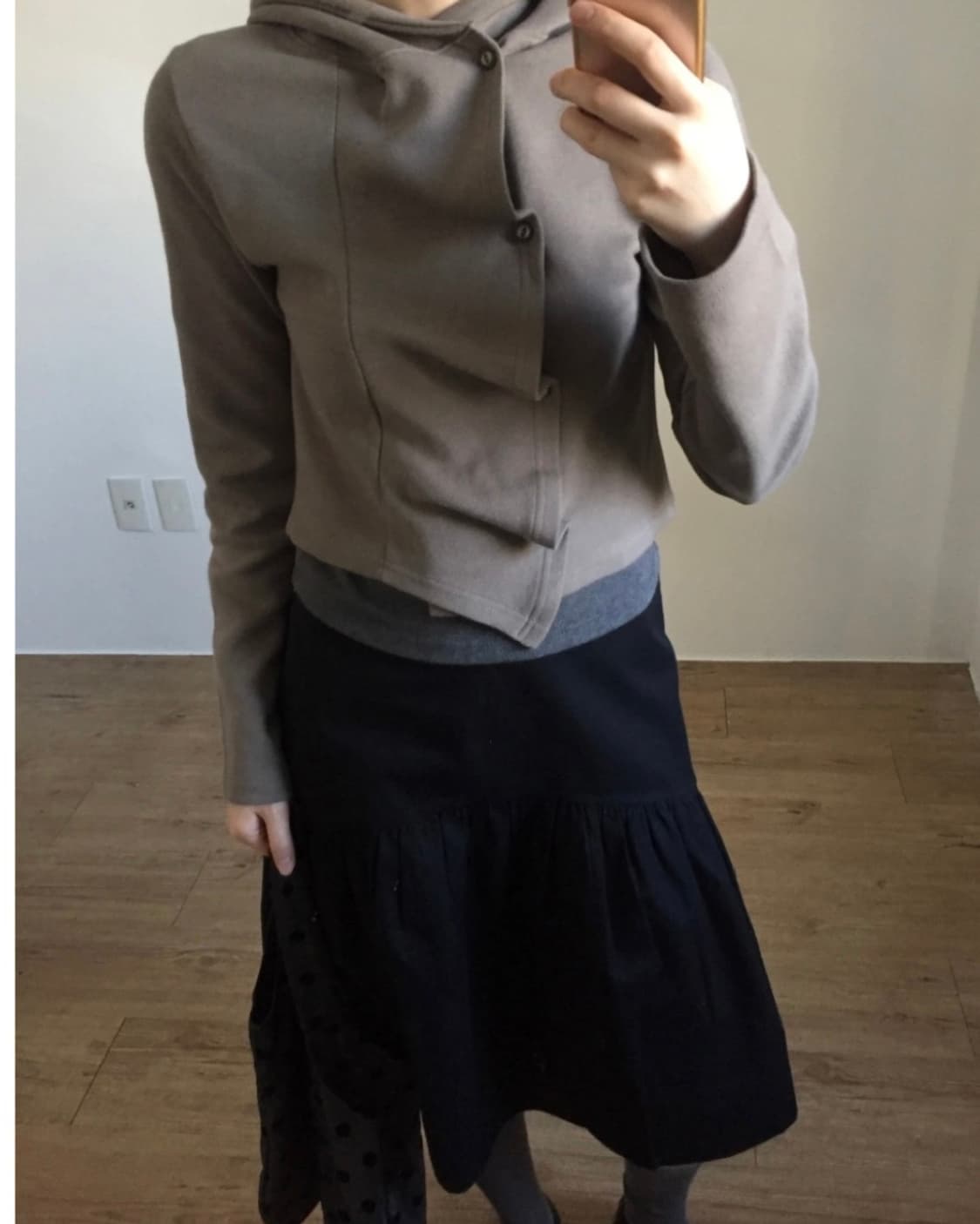 더기 바이어스 버튼 후디 상품이미지2