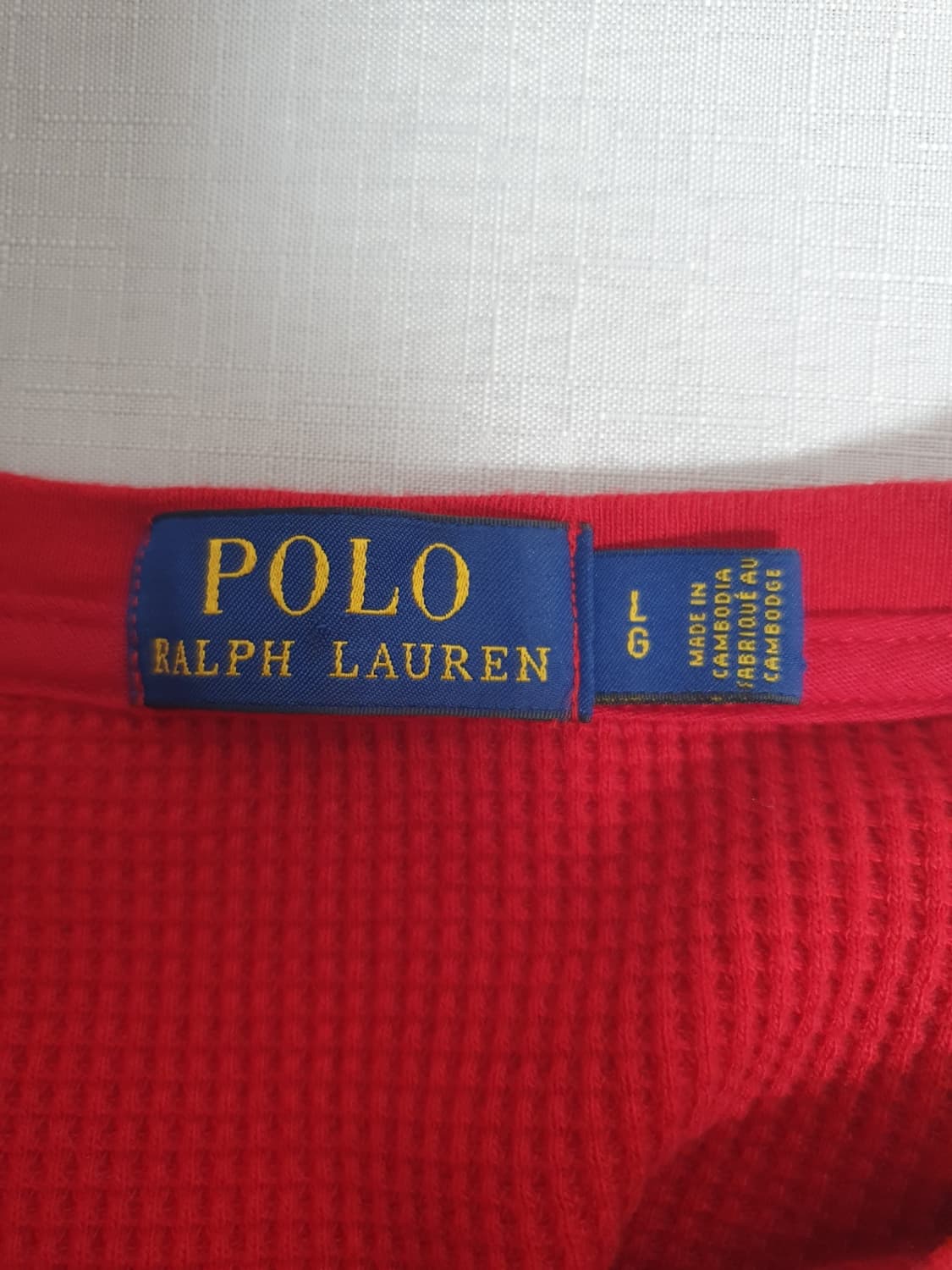 폴로랄프로렌 와플 니트 크루넥 롱슬리브 레드 L 상품이미지6