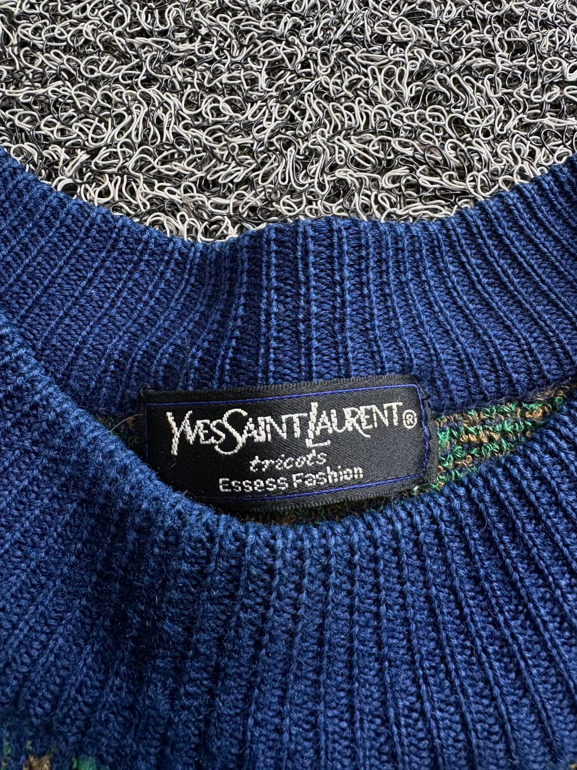 90s YSL 입생로랑 아카이브 패턴 울 스웨터 3298 상품이미지3