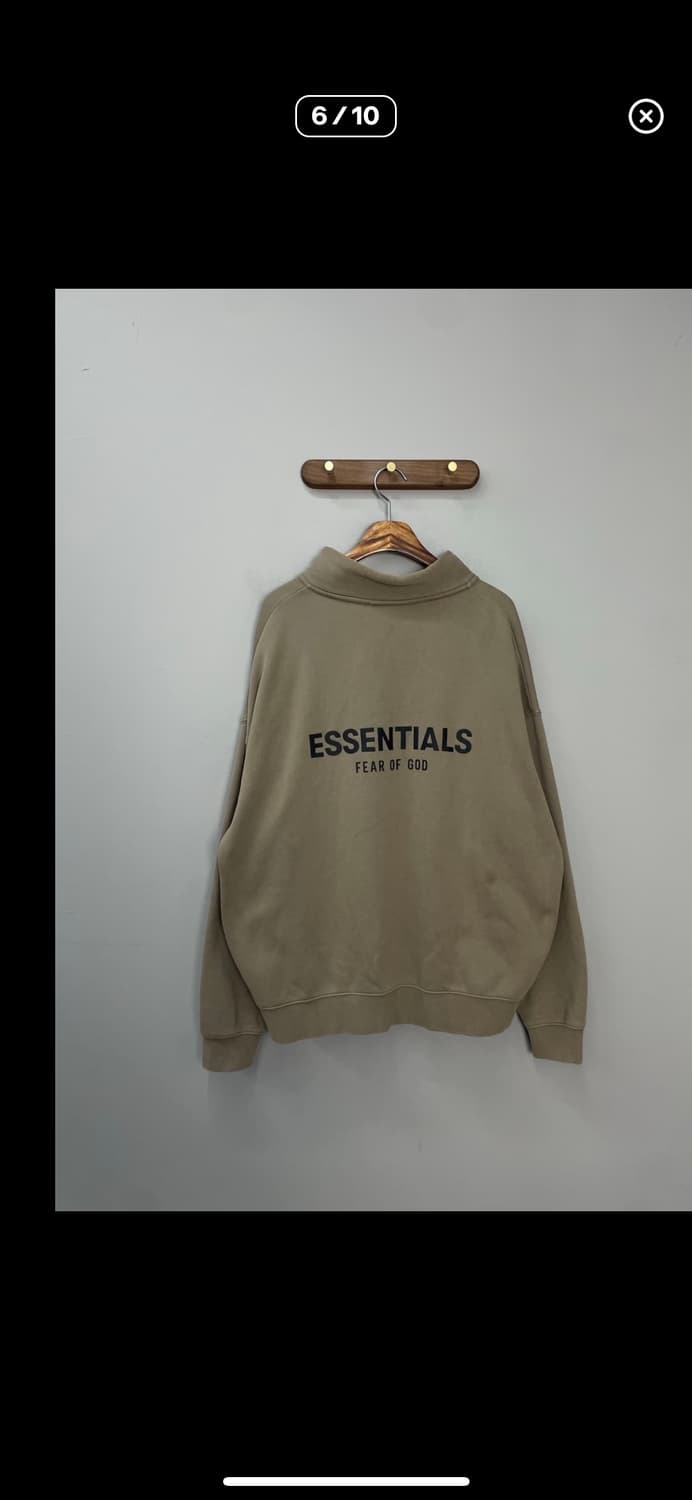 에센셜 피어오브갓 모크넥 하프집업 맨투맨 A2422 상품이미지5