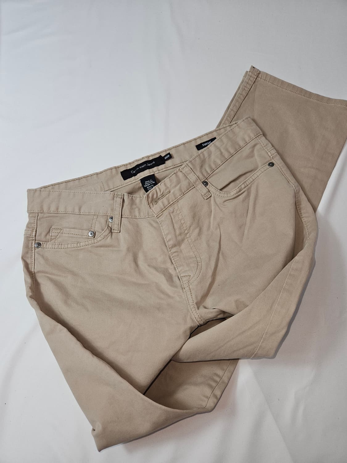 캘빈클라인 패치 워크 코튼팬츠 슬랙스 스트레이트핏 30 상품이미지3