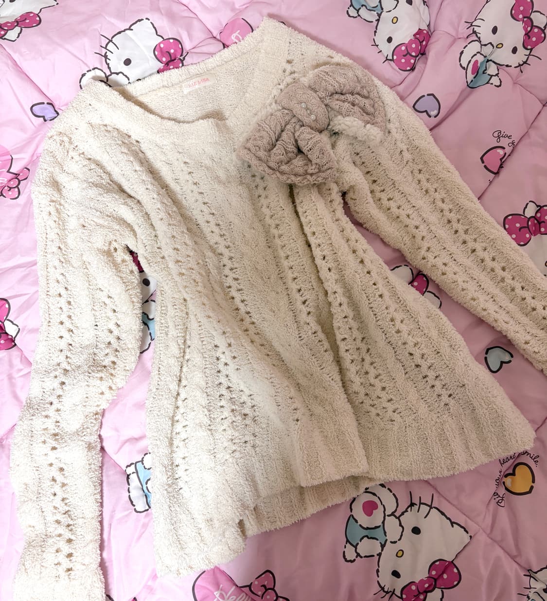 리즈리사 히메카지 원숄더 스웨터 니트  상품이미지1