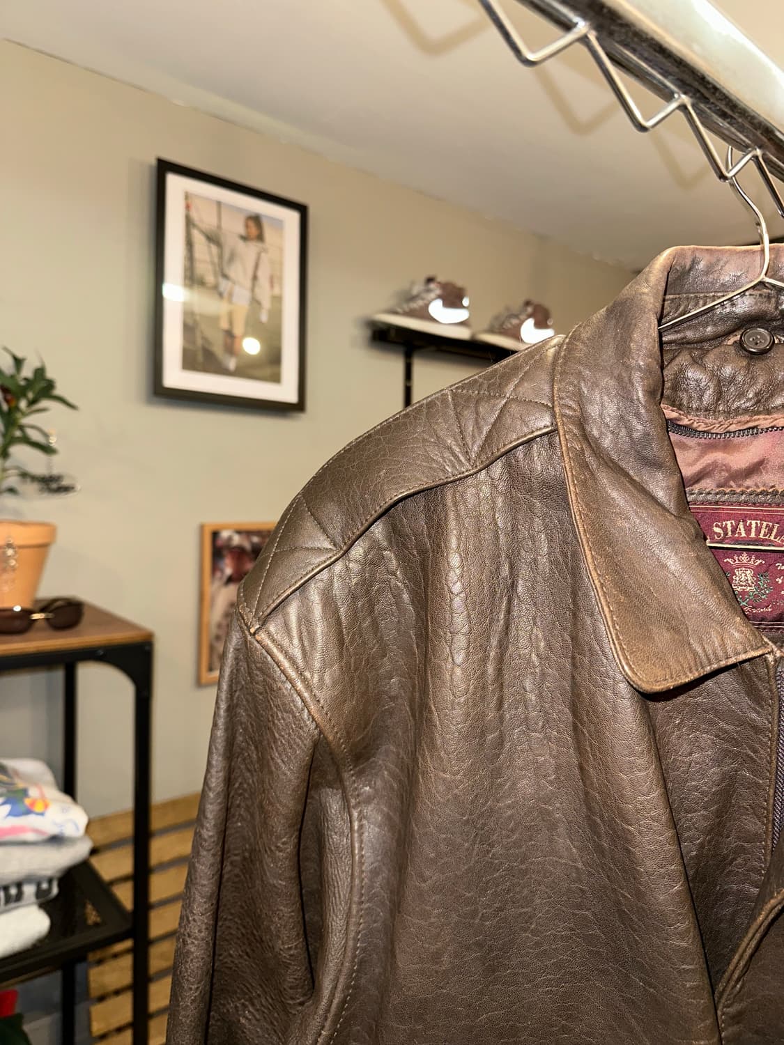 Early 90’s Japanese lambskin A-2 bomber  상품이미지5