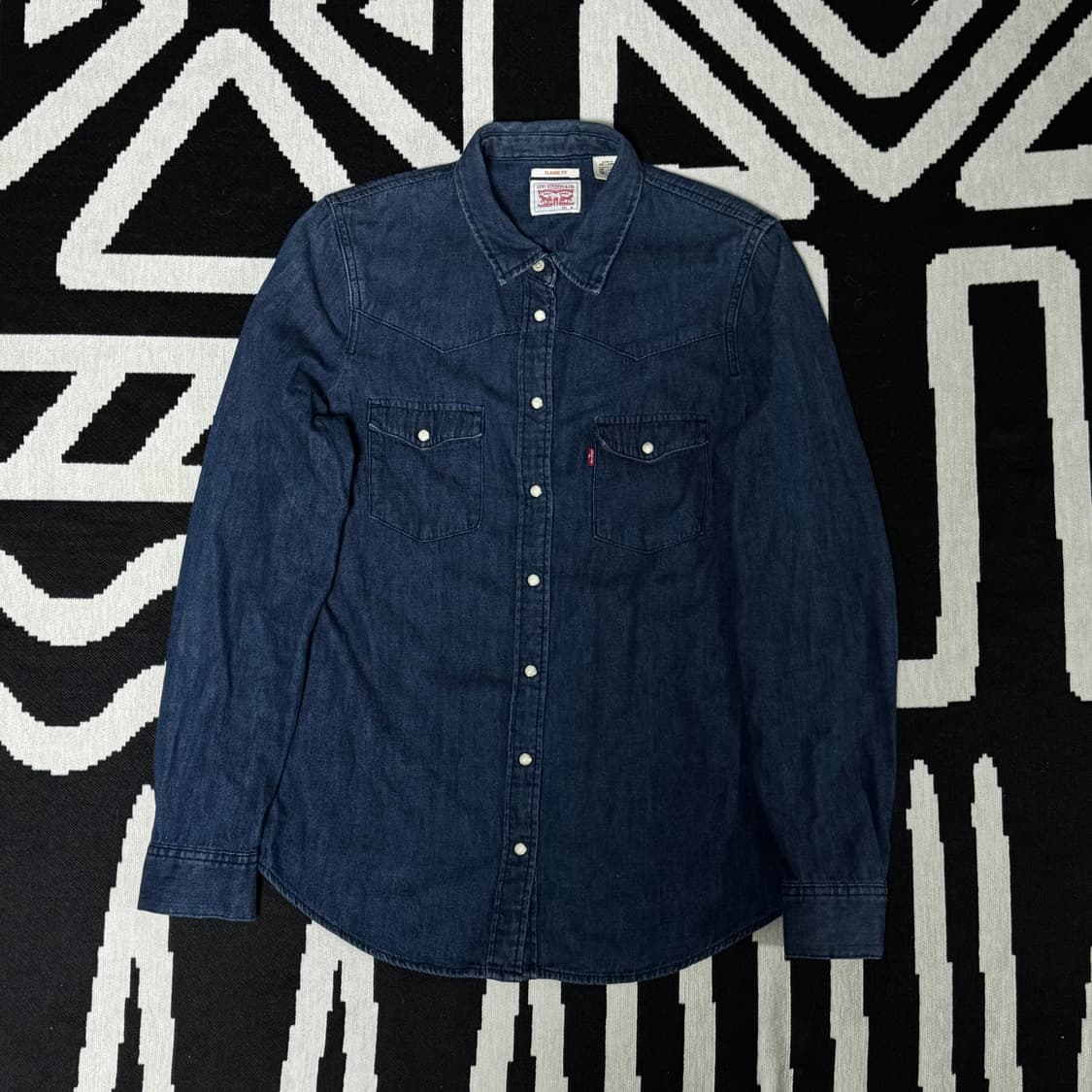 리바이스 웨스턴 데님 셔츠 M 상품이미지1