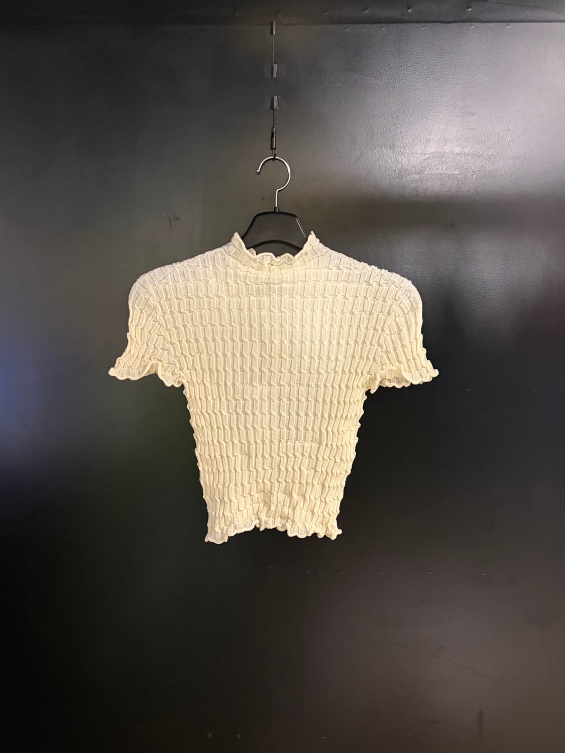 루스 반소매 립 스티치 니트 상품이미지2