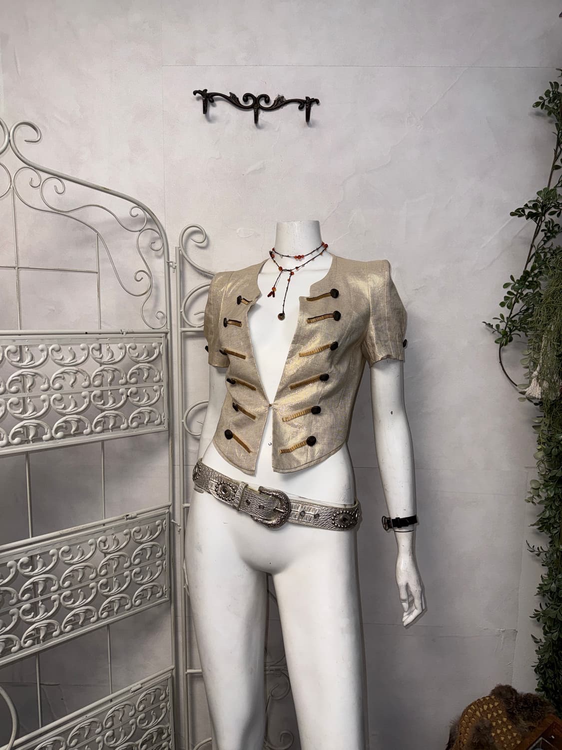 Minimum gold beige napoleon button jk 상품이미지5