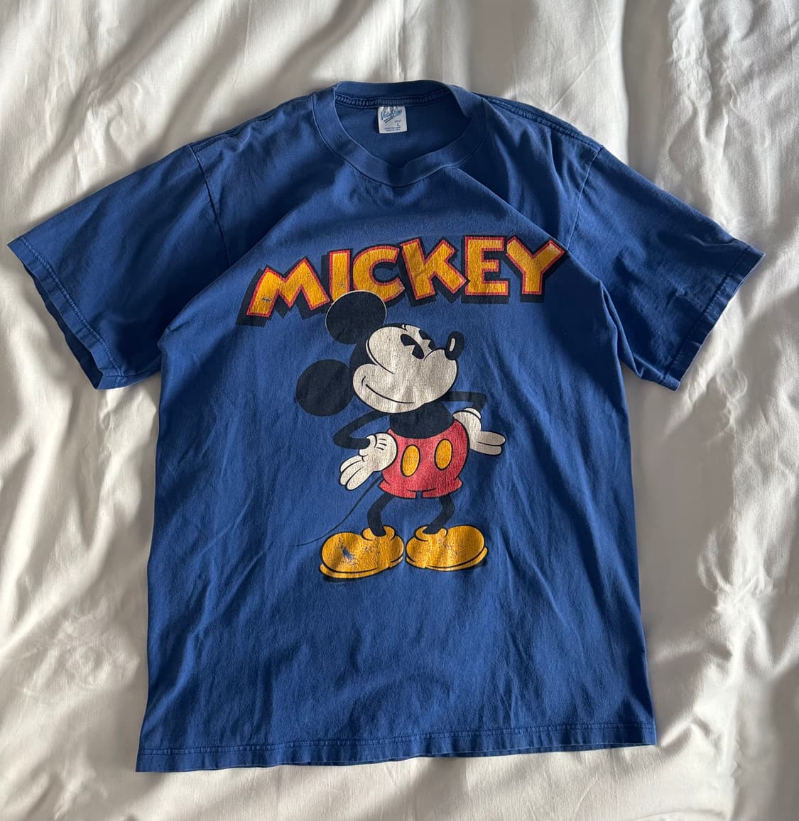 [L] 90s USA Velva sheen 미키마우스 티셔츠 상품이미지1