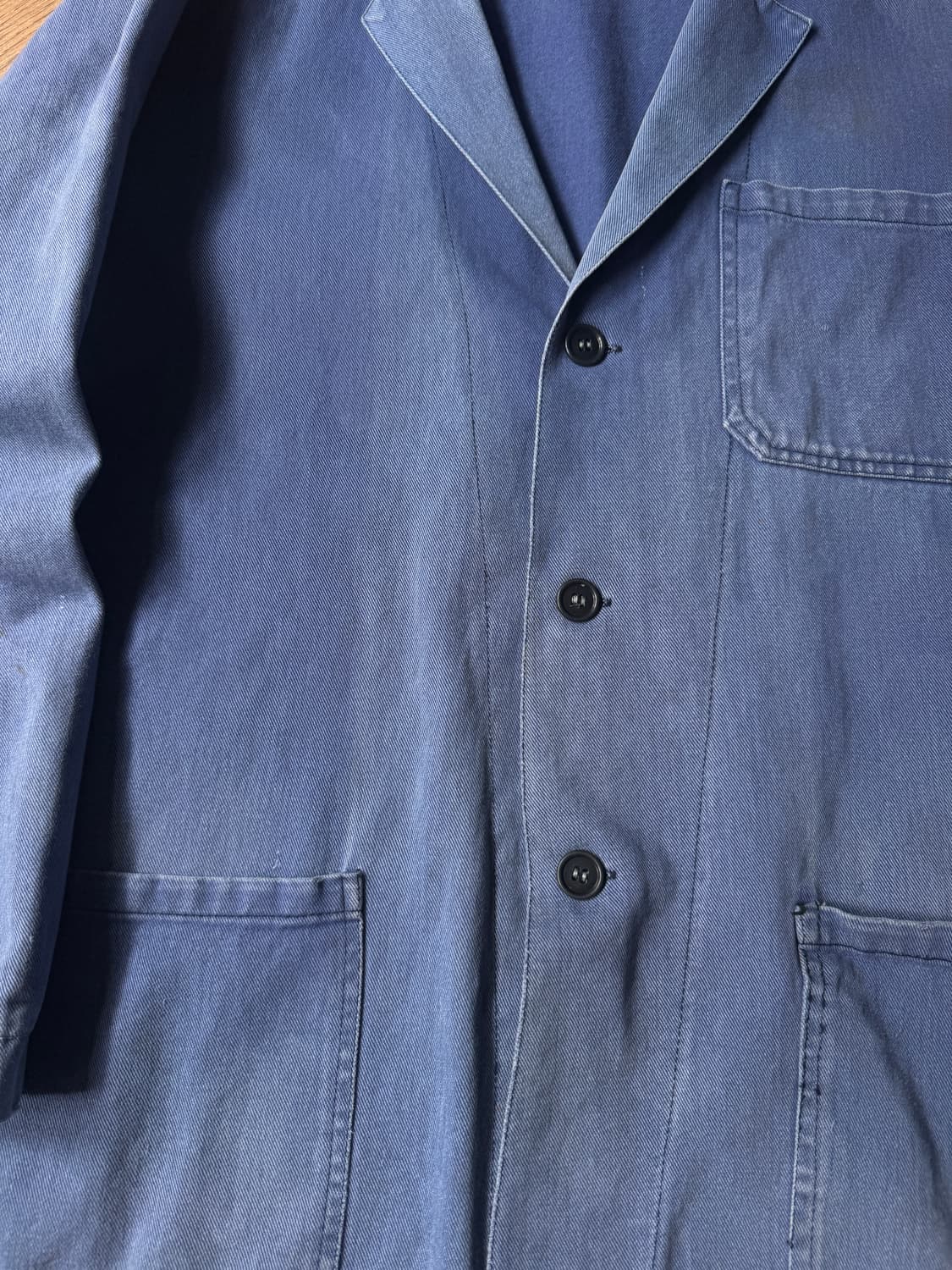 [L]90's 빈티지 썬페이딩 베드포드 타입 프렌치 워크자켓 상품이미지4