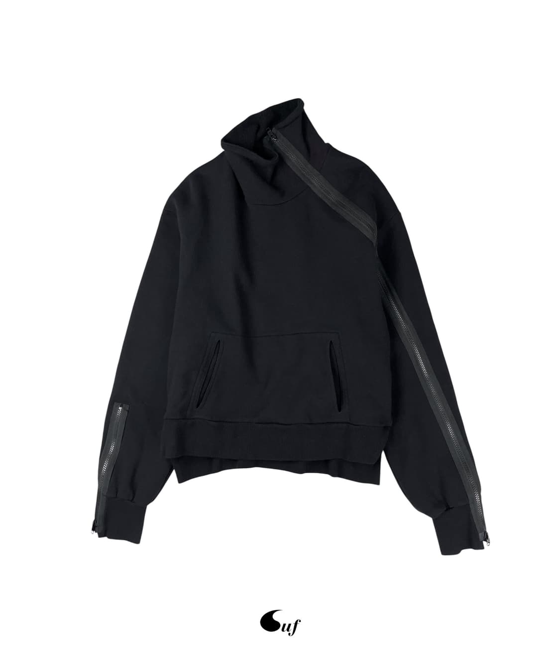 asymmetric zipped sweatshirt 상품이미지1